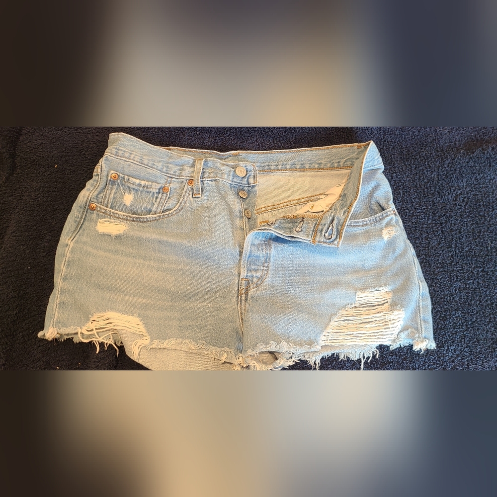 Levi's 501 High Waist Denim Shorts